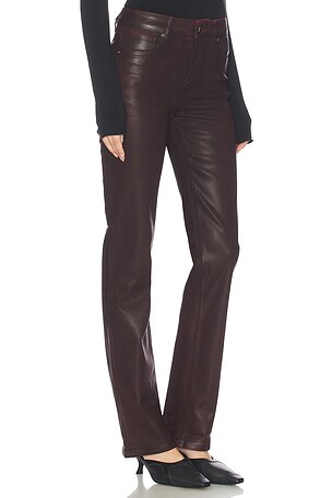 ALLSAINTS Haldan Coated Jean in Burgundy