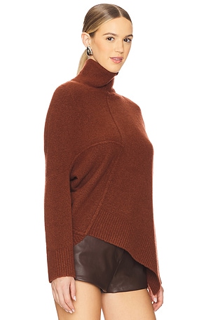 ALLSAINTS Lock Roll Neck in Burnt Orange