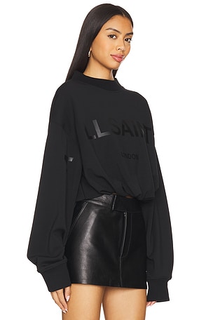 ALLSAINTS Biggy Aster Sweatshirt in Black