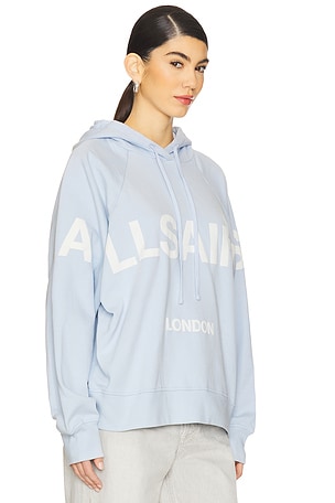 ALLSAINTS Talon Biggy Hoodie in Baby Blue