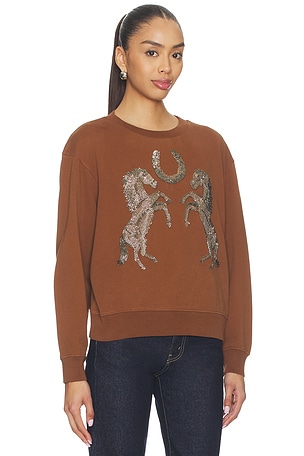 ALLSAINTS Luck Pippa Sweater in Cognac