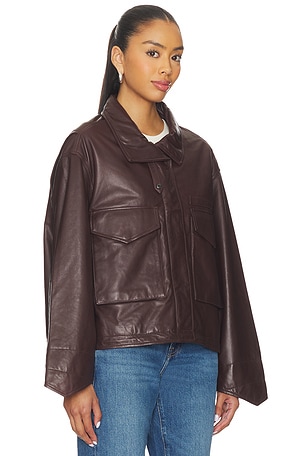 ALLSAINTS Clay Jacket in Burgundy