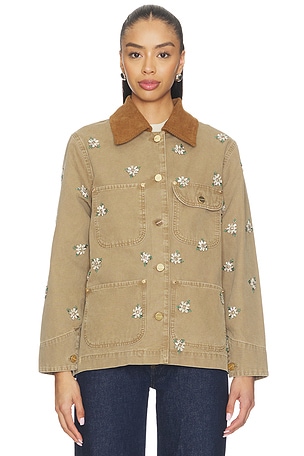 ALLSAenTS BLOUSON BEX DENIM en Fauve