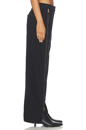 ALLSAINTS Frankie Zip Jean in Black