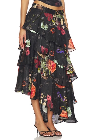 ALLSAINTS Caya Skirt in Black