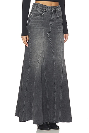 ALLSAINTS Alma Denim Skirt in Black