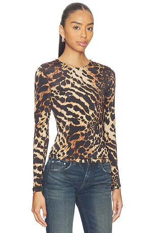 ALLSAINTS Katlyn Top in Brown