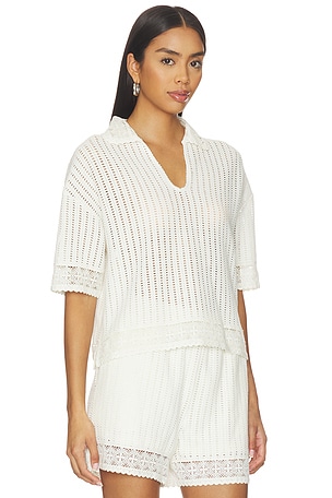 ALLSAINTS Elma Crochet Top in White