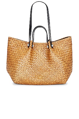 ALLSAINTS Allington Straw Tote in Neutral