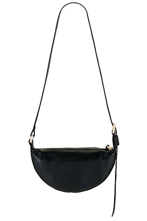 ALLSAINTS Half Moon Crossbody in Black