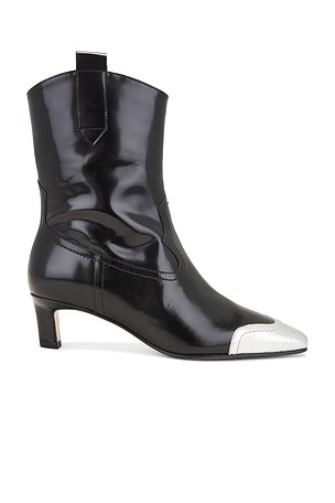 Hudson Shimmer Bicolor Leather Ankle Boots ALOHAS