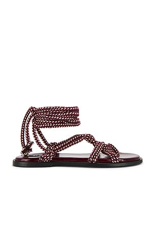 SANDALIAS EN COLOR BURGUNDY TORY ALOHAS