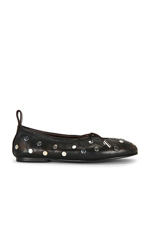 Rosalind All Studs Leather Ballet Flat ALOHAS