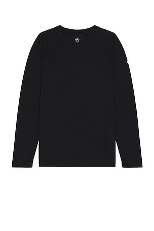Mens Polo Ralph Lauren black Pima Cotton Long-Sleeved Polo Shirt