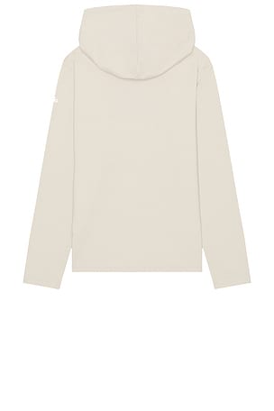 alo Conquer Reform Long Sleeve With Hood in Cream