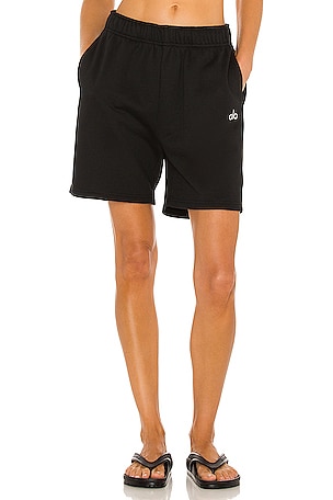 alo Accolade Sweat Short in Black | REVOLVE