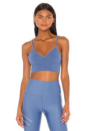 alo Delight Bralette in Blue Jean REVOLVE