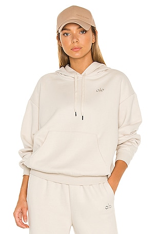 alo Accolade Hoodie in Bone | REVOLVE