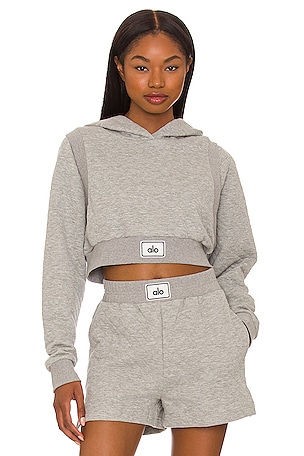 Quilted Arena Cropped Hoodie alo