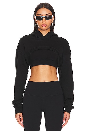 Cropped Shrug It Off Cropped Hoodie alo