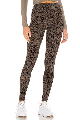 alo Leopard High Waist Vapor Legging in Olive Branch REVOLVE