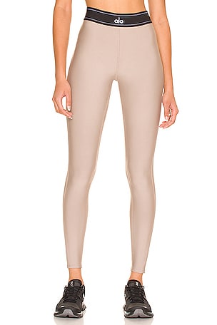 alo High Waist Airlift Brushed Legging in Cosmic Grey