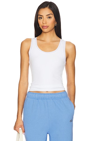 TOP SIN MANGAS RIBBED MESH alo