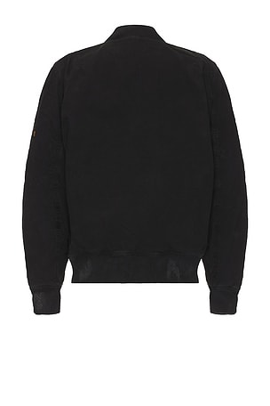 ALPHA INDUSTRIES L-2B Rip And Repair Flight Jacket in Black