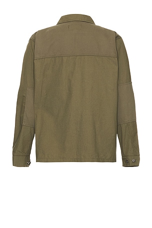 ALPHA INDUSTRIES Long Sleeve P-44 Overshirt in Army