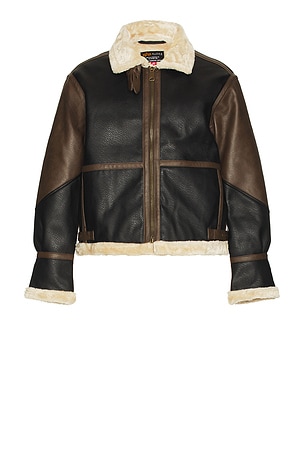 Faux Leather B-3 Mod Jacket ALPHA INDUSTRIES