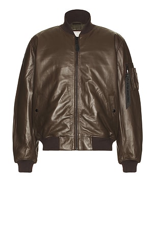 Leather MA-1 Flight Jacket ALPHA INDUSTRIES