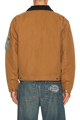 ALPHA INDUSTRIES Unfrm Detroit Jacket in Brown