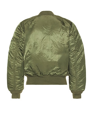 ALPHA INDUSTRIES MA-1 Blood Chit Bomber Jacket in Green