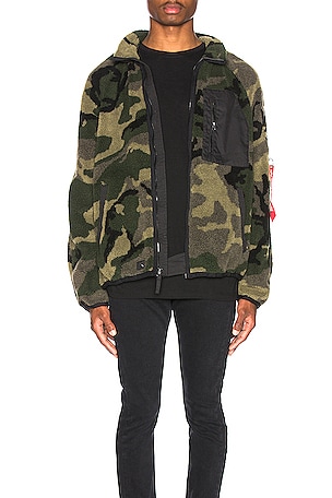 ALPHA INDUSTRIES Ridge Utility Jacket in Dark Wood Cam in Dark