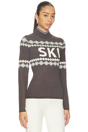 Alp N Rock Goldie Mock Neck Sweater in Brown