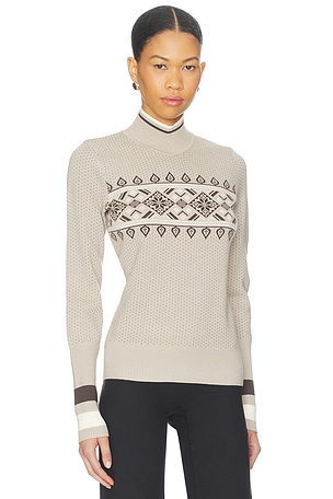 Alp N Rock Holly Mock Neck Sweater in Taupe
