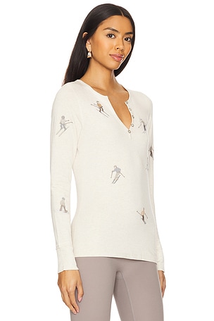 Alp N Rock Slope Henley Shirt in Ivory