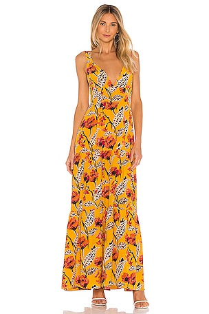 Alc yellow floral dress hotsell