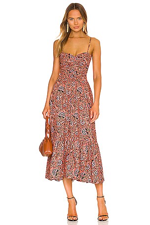 A.L.C. Lilah Dress in Coral Multi