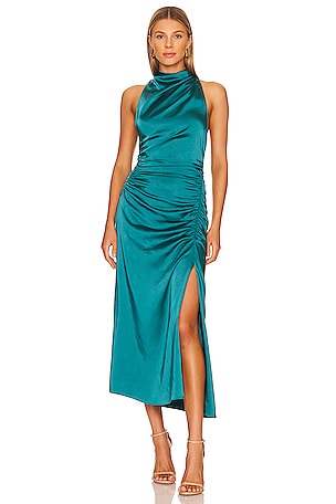 a.l.c. inez satin halter dress A.L.C. | Dresses | Alc Inez Satin Halter Dress In Emerald