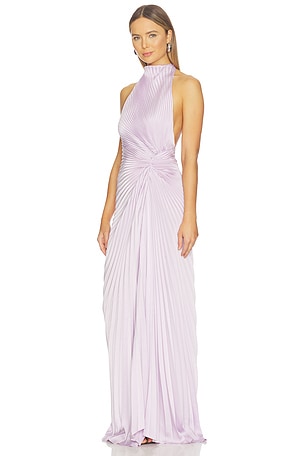 A.l.c. vestido largo romy en color lavanda