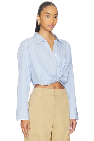 A.L.C. Leo Top in Blue,White. Size L. Also