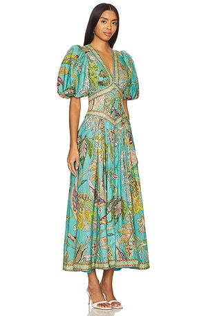 Alemais Franca Midi Dress in Teal