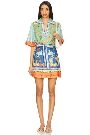 Surrealist Summer V Mini Dress Alemais