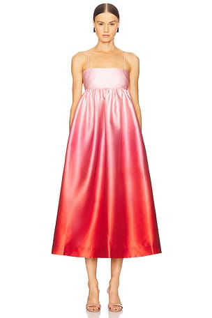 Inez Ombre Midi Dress Alemais