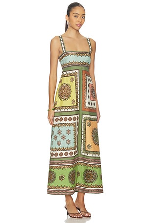 Alemais Contina Day Dress in Green