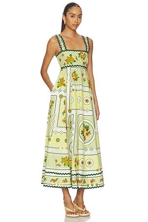 Alemais Dixie Summer Dress in Sage. Size Aus 4/US 0. Also