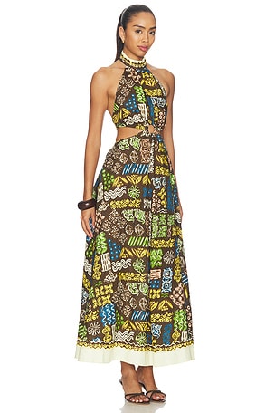 Alemais Minnie Midi Dress in Brown