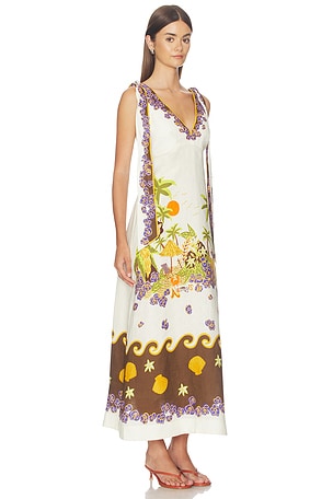 Alemais Island Cove Ballet Day Dress in Cream