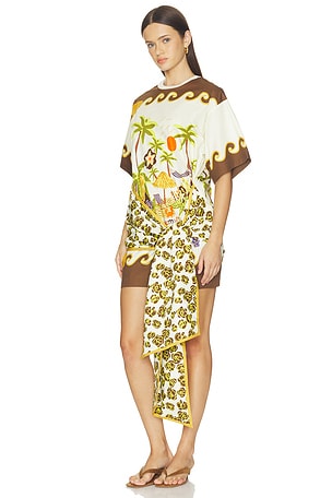 Alemais Island Cove Mini Dress in Cream
